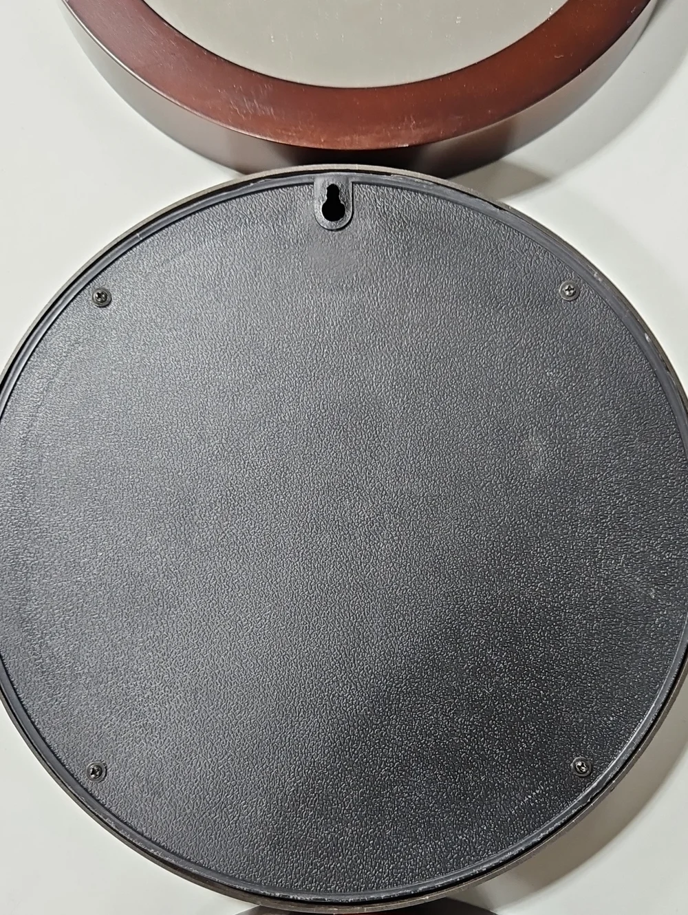 Round Wall Mirror Trio in Dark Brown